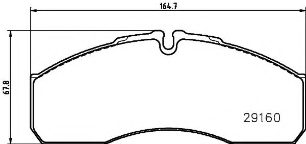 Imagine set placute frana,frana disc TEXTAR 2916002