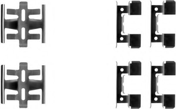 Imagine Set accesorii, placute frana TEXTAR 82044800