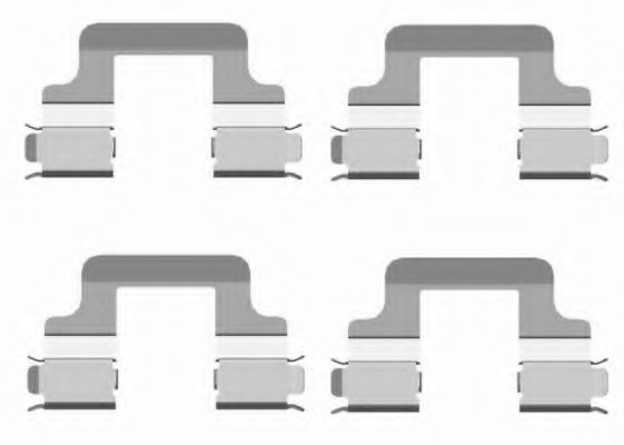 Set accesorii, placute frana TEXTAR 82502000