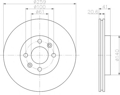 Imagine Set frana, frana disc TEXTAR 89004500