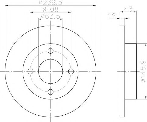 Imagine Set frana, frana disc TEXTAR 89004900