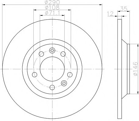 Imagine Set frana, frana disc TEXTAR 89008700