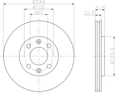 Imagine Set frana, frana disc TEXTAR 89010000