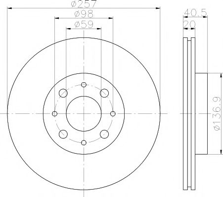 Set frana, frana disc TEXTAR 89012600