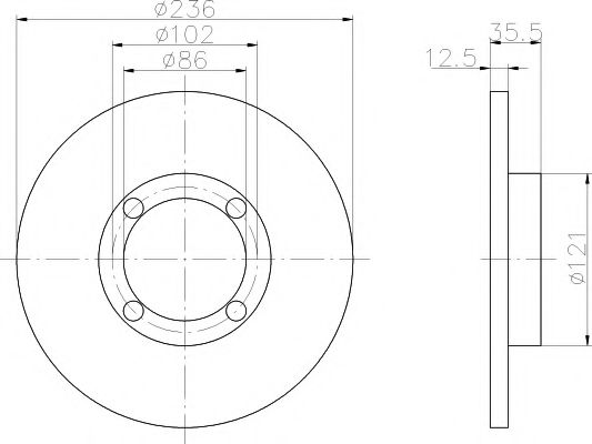 Imagine Set frana, frana disc TEXTAR 89014100