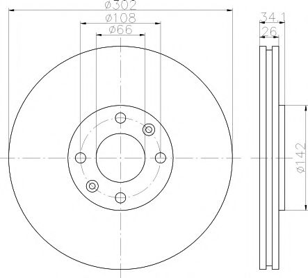 Imagine Set frana, frana disc TEXTAR 89016100