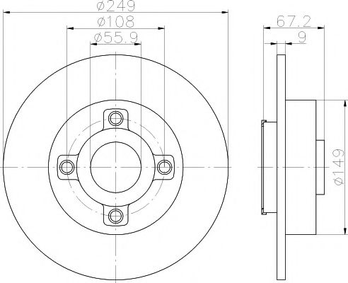 Imagine Set frana, frana disc TEXTAR 89017700