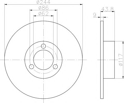 Imagine Disc frana TEXTAR 92022100