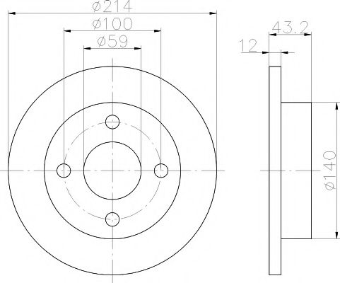 Imagine Disc frana TEXTAR 92035100