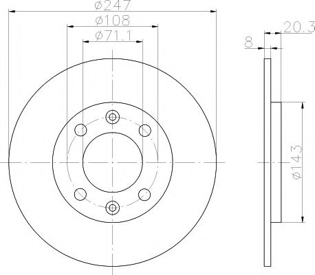 Imagine Disc frana TEXTAR 92043200