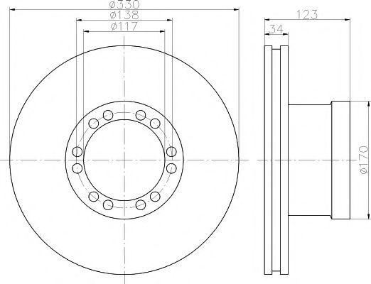 Imagine Disc frana TEXTAR 93142400