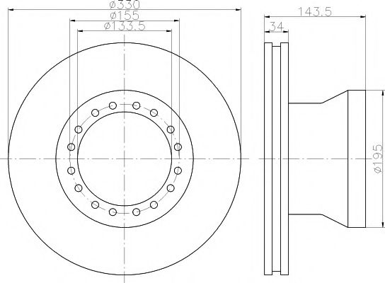 Imagine Disc frana TEXTAR 93142500