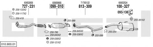 Imagine Sistem de esapament BOSAL 010.900.01