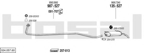 Imagine Sistem de esapament BOSAL 024.057.60