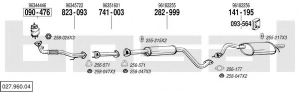 Imagine Sistem de esapament BOSAL 027.960.04
