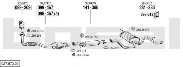 Imagine Sistem de esapament BOSAL 027.972.02