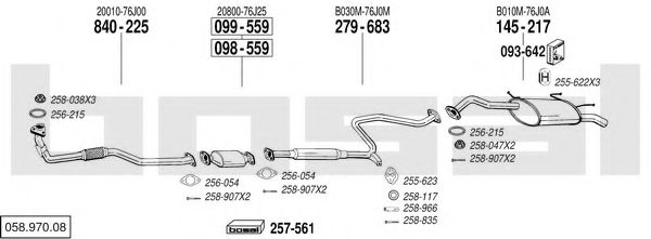 Imagine Sistem de esapament BOSAL 058.970.08