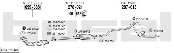 Imagine Sistem de esapament BOSAL 073.062.50