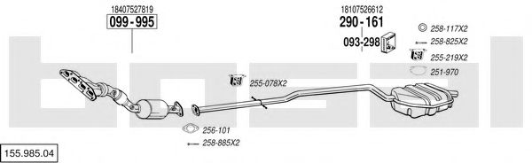 Imagine Sistem de esapament BOSAL 155.985.04