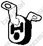 Banda cauciuc, sistem de esapament BOSAL 255-098