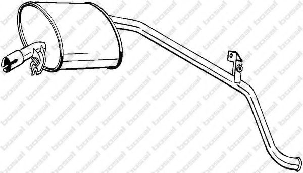 Toba esapament finala BOSAL 278-075
