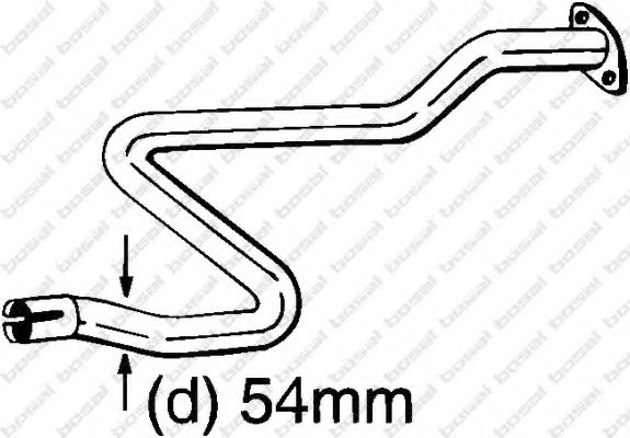 Teava reparatie, catalizator BOSAL 889-187