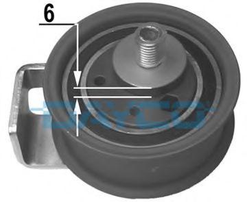 Imagine rola intinzator,curea distributie DAYCO ATB2143