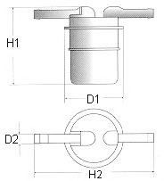 Imagine filtru combustibil CHAMPION L103/606