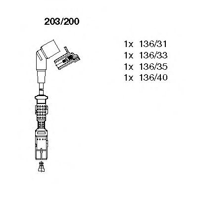 Imagine Set cablaj aprinder BREMI 203/200