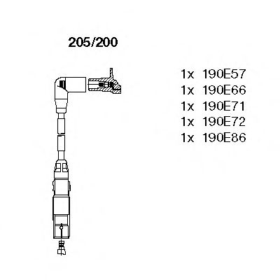 Imagine Set cablaj aprinder BREMI 205/200