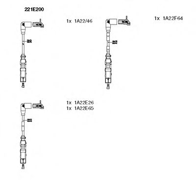 Imagine Set cablaj aprinder BREMI 221E200