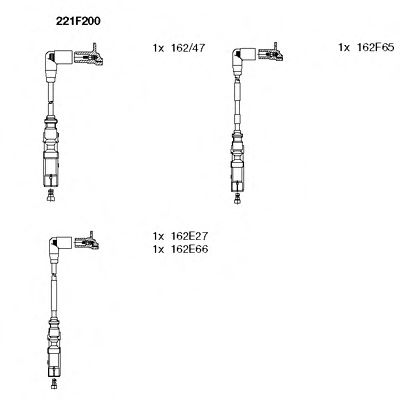 Imagine Set cablaj aprinder BREMI 221F200