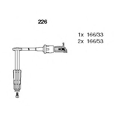 Imagine Set cablaj aprinder BREMI 226