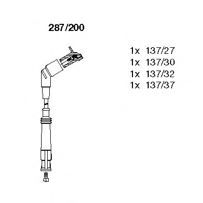 Imagine Set cablaj aprinder BREMI 287/200