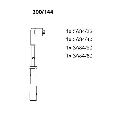 Imagine Set cablaj aprinder BREMI 300/144