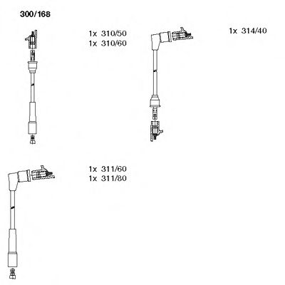 Imagine Set cablaj aprinder BREMI 300/168