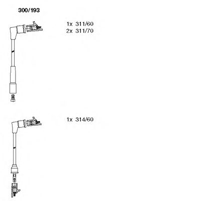 Imagine Set cablaj aprinder BREMI 300/193