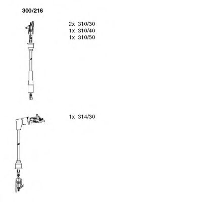 Imagine Set cablaj aprinder BREMI 300/216