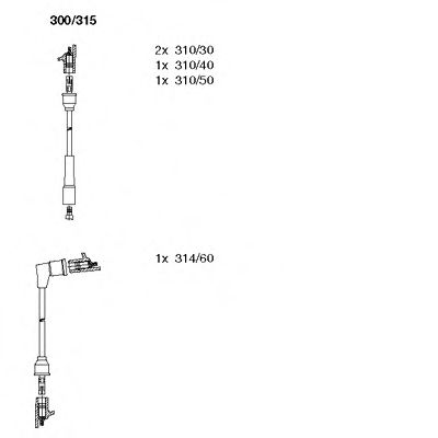 Imagine Set cablaj aprinder BREMI 300/315