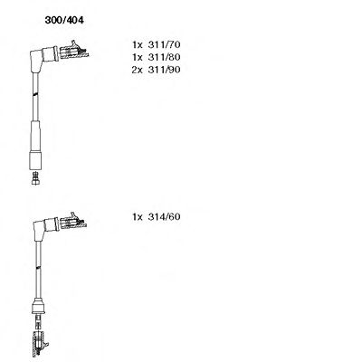 Imagine Set cablaj aprinder BREMI 300/404