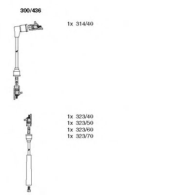 Imagine Set cablaj aprinder BREMI 300/436