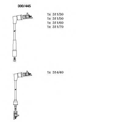 Imagine Set cablaj aprinder BREMI 300/445