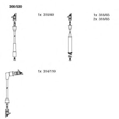 Imagine Set cablaj aprinder BREMI 300/530