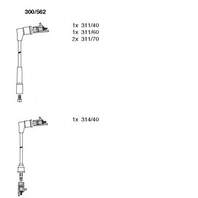 Imagine Set cablaj aprinder BREMI 300/562