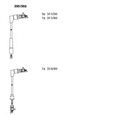 Imagine Set cablaj aprinder BREMI 300/568