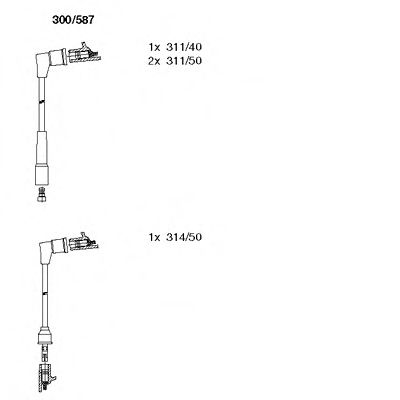 Imagine Set cablaj aprinder BREMI 300/587