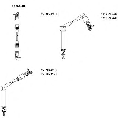 Imagine Set cablaj aprinder BREMI 300/648