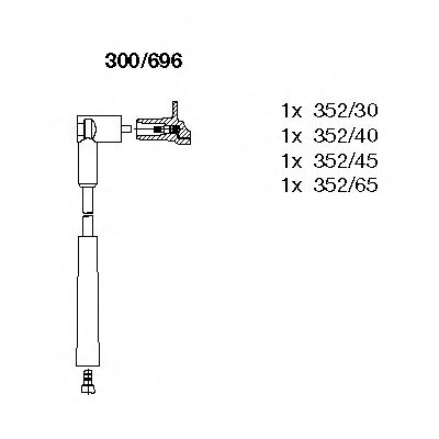 Imagine Set cablaj aprinder BREMI 300/696