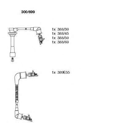 Imagine Set cablaj aprinder BREMI 300/699