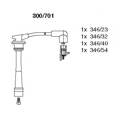 Imagine Set cablaj aprinder BREMI 300/701